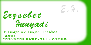 erzsebet hunyadi business card